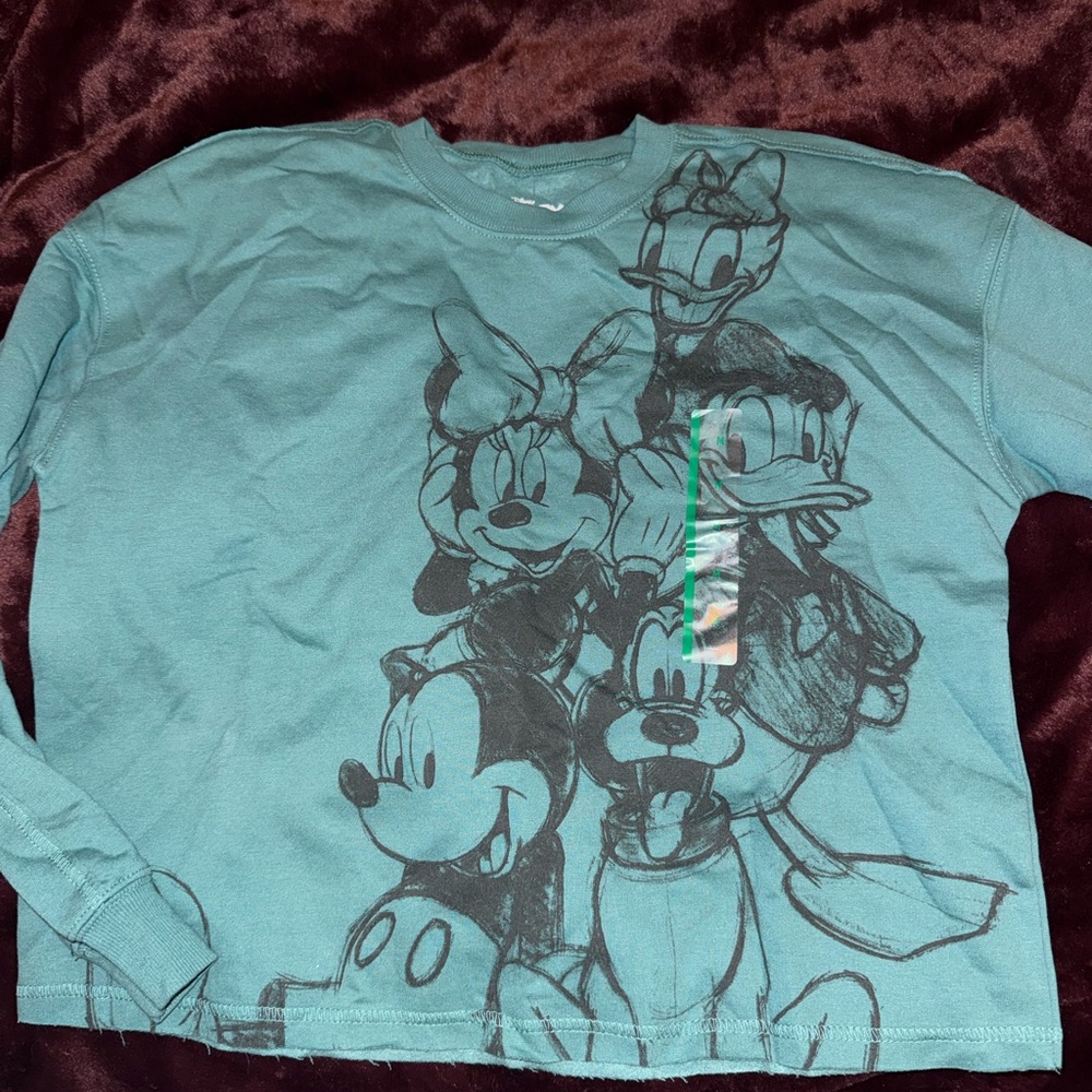 Disney Teal Long Sleeve with Classic Characters